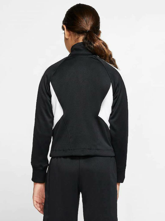 Athletic Kids Cardigan Knitted Black Sportswear Heritage