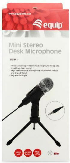 Equip 245341 Microphone 3.5mm Handheld, Tabletop for Vocals