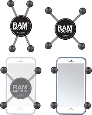 RAM Mount Πλάτη για Βάση Κινητού Μοτοσυκλέτας