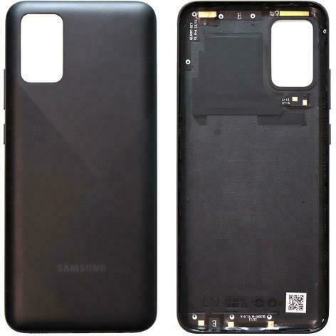 Samsung Κапак за замяна на батерията Черен за Galaxy A02s