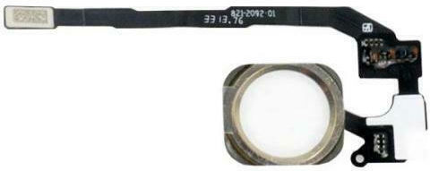 Καλωδιοταινία με Κεντρικό Πλήκτρο χωρίς Finger Print Sensor Λευκό (iPhone 5S/SE)