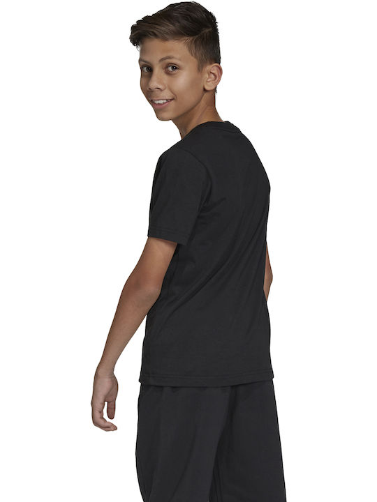 Kinder-T-Shirt Schwarz ESSENTIALS LINEAR