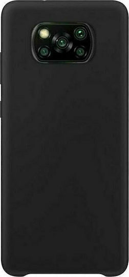 Umschlag Rückseite Silikon 1.2mm Schwarz (Poco X3 NFC / X3 Pro)
