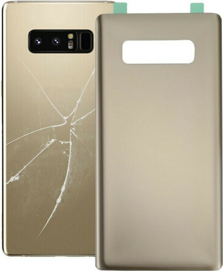 Κапак за замяна на батерията Златист за Galaxy Note 8