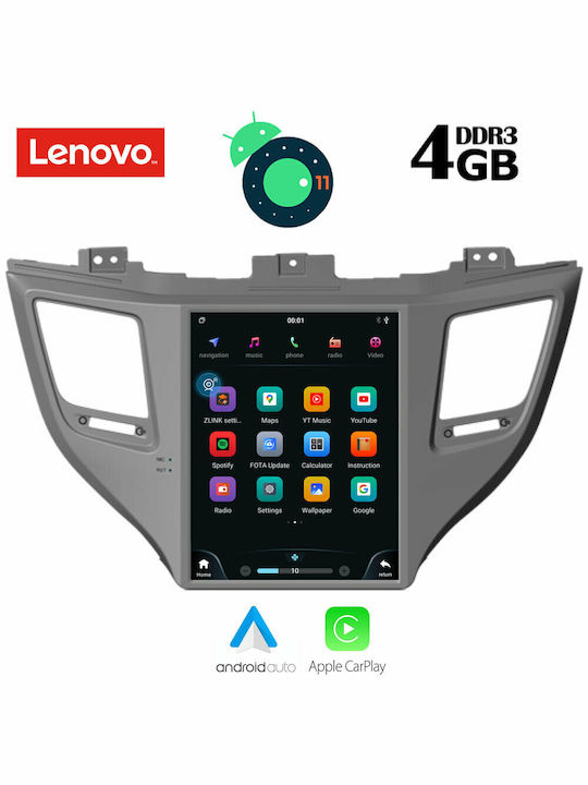 Lenovo SSX 9997_GPS Tesla Ηχοσύστημα Αυτοκινήτου για Hyundai Tucson 2015-2019 (Bluetooth/USB/WiFi/GPS) με Οθόνη Αφής 9.7"