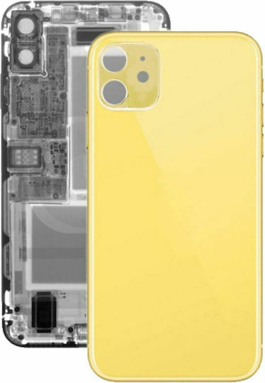 Καπάκι Μπαταρίας με Πλαίσιο Κίτρινο για iPhone 11