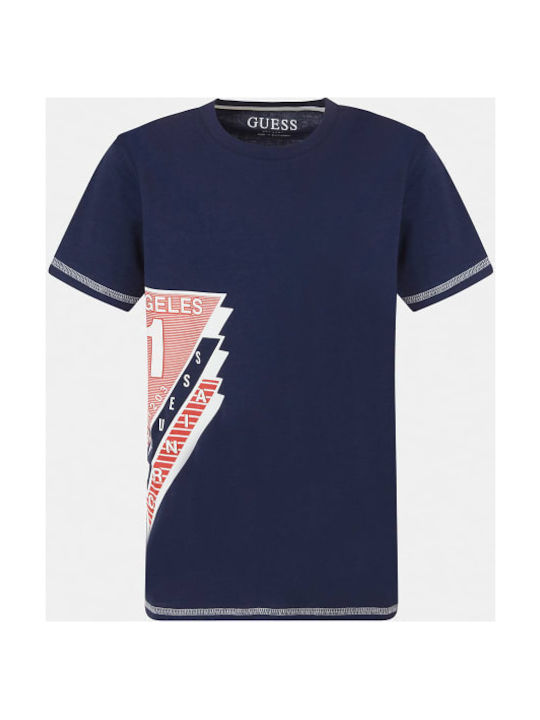 Guess Kinder-T-Shirt Marineblau