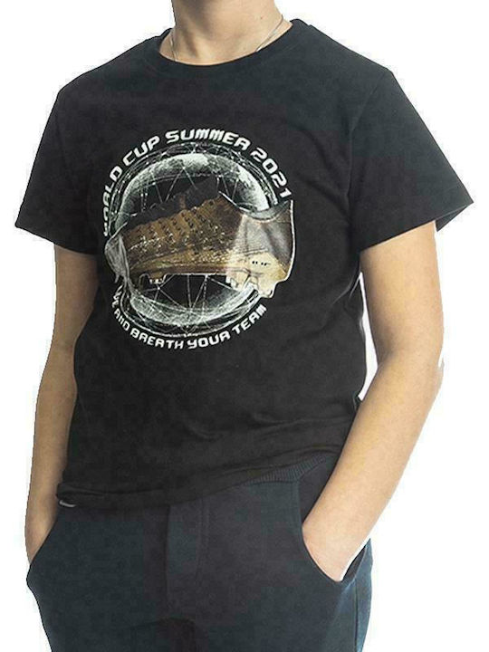 Kids' T-shirt Black World Cup Summer 2021