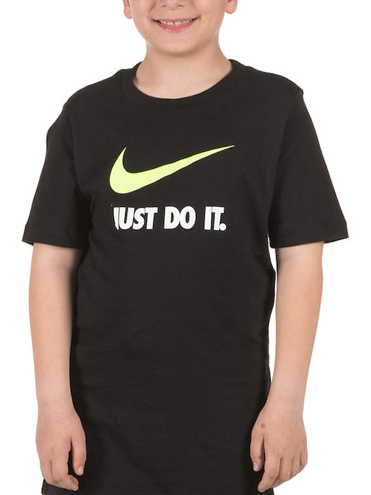 Kids' T-shirt Black SWOOSH