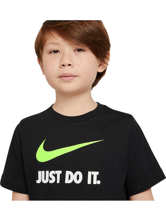 Kids' T-shirt Black SWOOSH