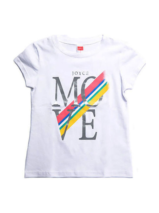 Joyce Move Παιδικό T-shirt Λευκό