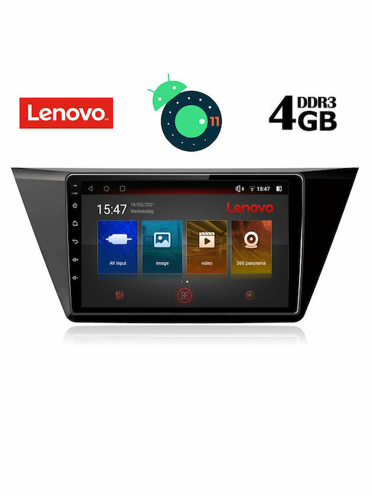 Lenovo Sistem Audio Auto pentru Volkswagen Turul 2016+ (Bluetooth/USB/WiFi/GPS/Apple-Carplay/Partitură) cu Ecran Tactil 10.1"