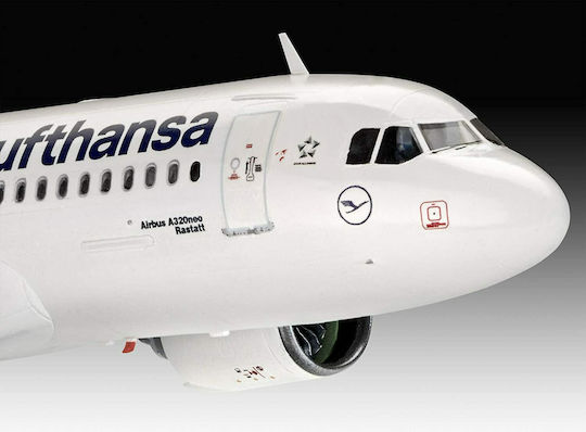 Revell Airbus A320 Neo "Lufthansa" Figurină de Modelism Avion 38 Piese la Scară 1:144 cu Lipici și Culori