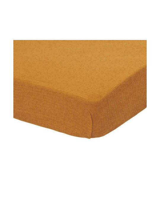 Little Dutch Pure Baby Bettlaken Für Wiege Baumwolle Angepasst Ochre Spice 40x80cm LD10730181