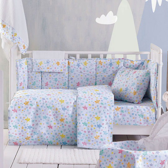 Rythmos Glow Baby Sheets Set Crib Cotton Multicolored 120x160cm 3pcs