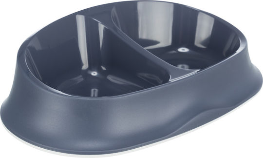 Trixie Kunststoff Schalen Futter & Wasser für Hund auf Basis von 2x 250ml in Blau Farbe