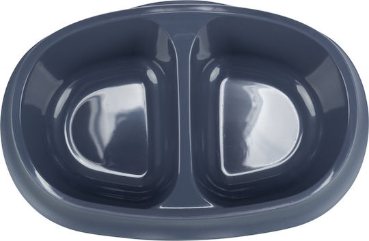 Trixie Kunststoff Schalen Futter & Wasser für Hund auf Basis von 2x 250ml in Blau Farbe