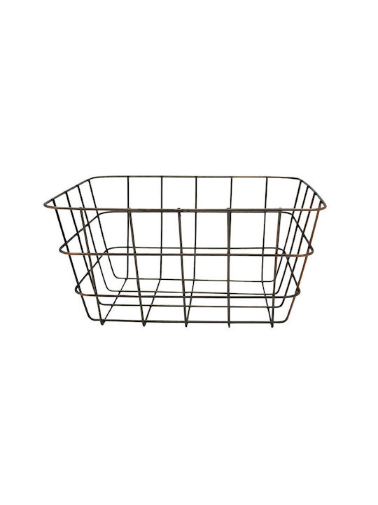 Ankor Fructieră Metalică Neagră 24x18x12cm