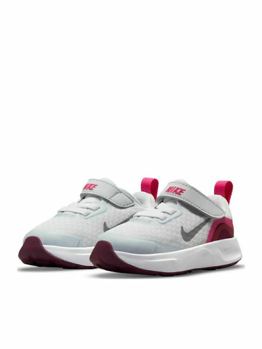 Wearallday Kids Sports Shoes Running with Hoop & Loop Closure Gray