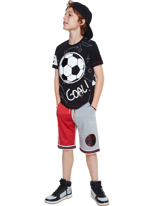Παιδικό T-shirt Μαύρο T-Shirt Manolo