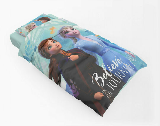 Dimcol Комплект чаршафи Единично Памучни Frozen 983 Digital Print 165x245см 3бр