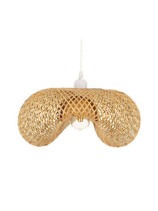 GloboStar Mexico Pendant Light Beige Boho Grid with Socket E27 65x46x30cm