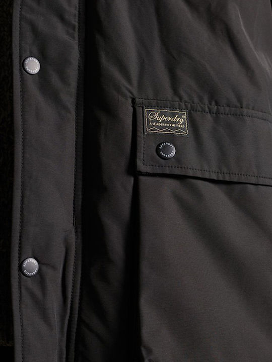 Mountain Winter Jacke Parka Schwarz