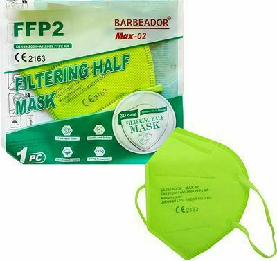 Max Barbeador Max-02 KN95 3D Care Protective Mask Schutzmaske FFP2 Grün 20Stück