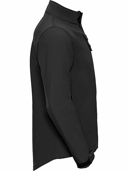 Russell Europe Men's Promotional Long Sleeve Cardigan In Black Colour