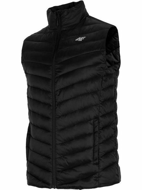 4F Men's Sleeveless Puffer Jacket Black