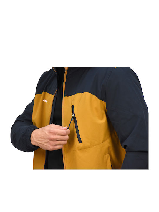 Jacket Bomber Waterproof Ochre / Navy Blue