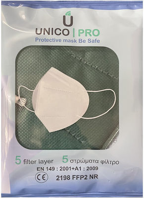 Unico Pro Disposable Protective Mask FFP2 NR Forest Green 1pcs