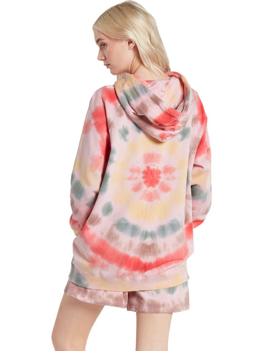 Volcom Truly Stoked Women's Long Hooded Sweatshirt Pink