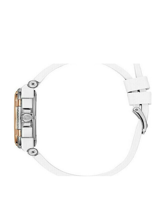 GC Watches Women's Watch with White Rubber Strap