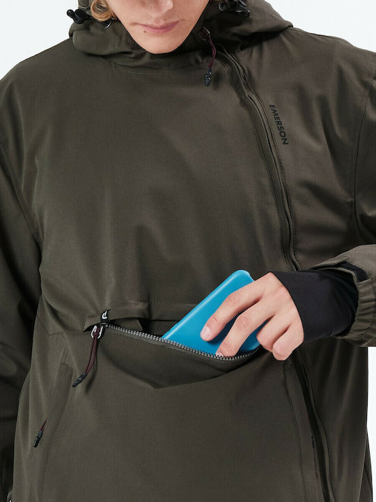 Winter Jacke Wasserdicht und Winddicht Army Green