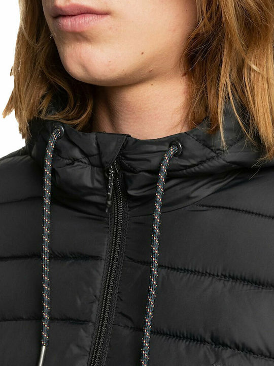 Scaly Winter Jacke Puffer Schwarz