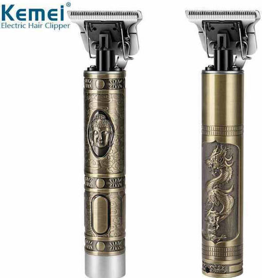 Kemei Professional Rechargeable Hair Clipper Gold KM-1974A