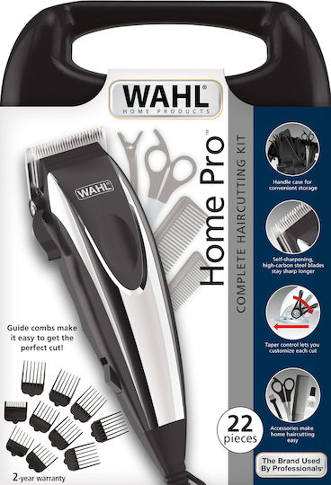 Wahl Professional Επαγγελματικό Σετ Κουρευτικής Μηχανής Ρεύματος Ασημί 09243-2616
