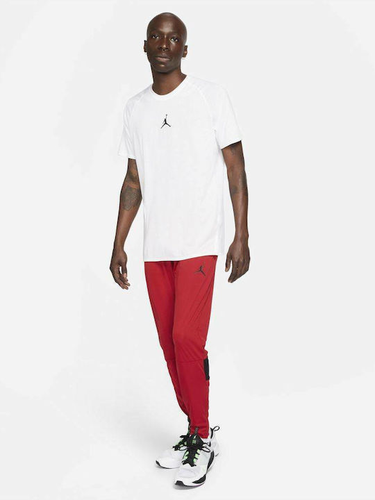 Sweatpants Dri-Fit Glossy with Elastic Red