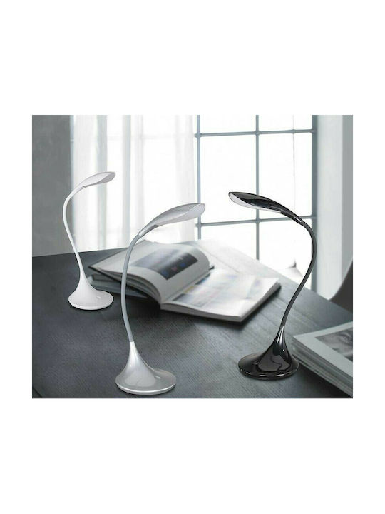 Wofi Table Lamp Yon LED Schreibtischlampe mit flexiblem Arm in Schwarz Farbe