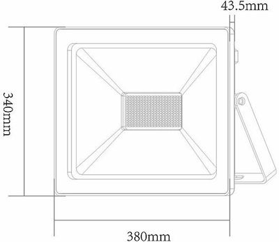 Aca Wasserdicht LED Flutlicht 200W Natürliches Weiß 4000K IP66