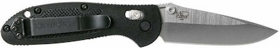 Benchmade Griptilian Mini Pocket Knife Black with Blade made of Steel in Sheath