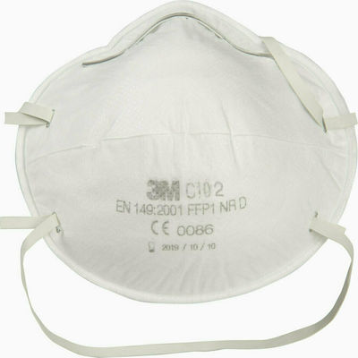 3M C102 NR D Protective Mask FFP2 White 1pcs