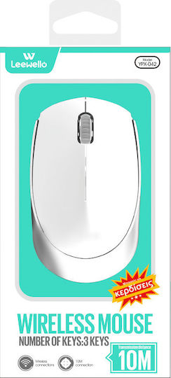Leewello YPX-042 Ασύρματο Bluetooth Ποντίκι Λευκό