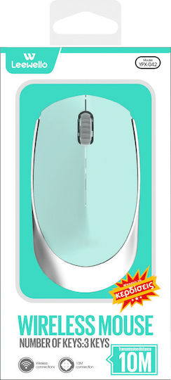 Leewello YPX-042 Ασύρματο Bluetooth Ποντίκι Πράσινο