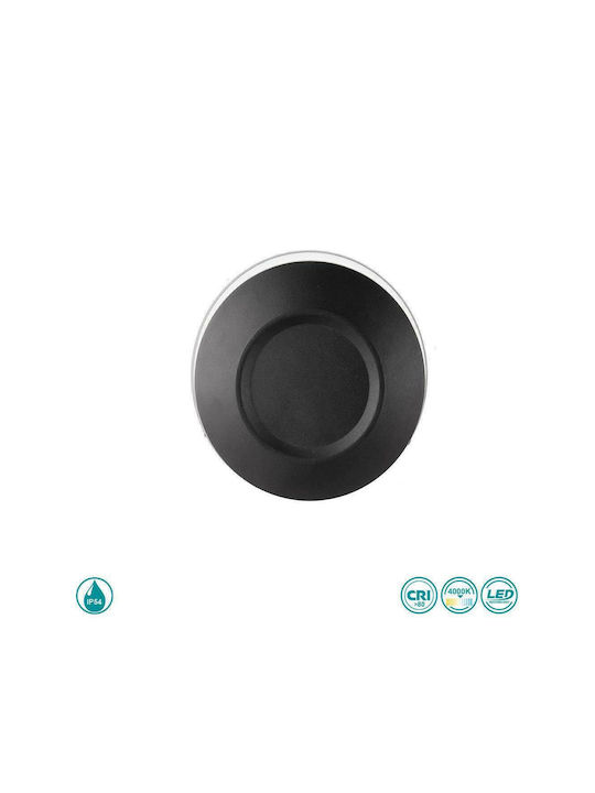 Ondaluce Φωτιστικό Τοίχου LED Μαύρο 16x8εκ. Ondaluce Φωτιστικό Τοίχου LED Μαύρο 16x8εκ.