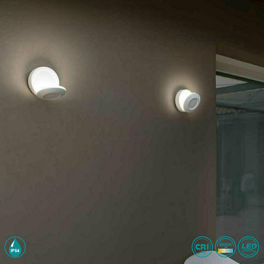 Ondaluce Модерен Осветително тяло За стена с вграден LED Черен 16x8см.