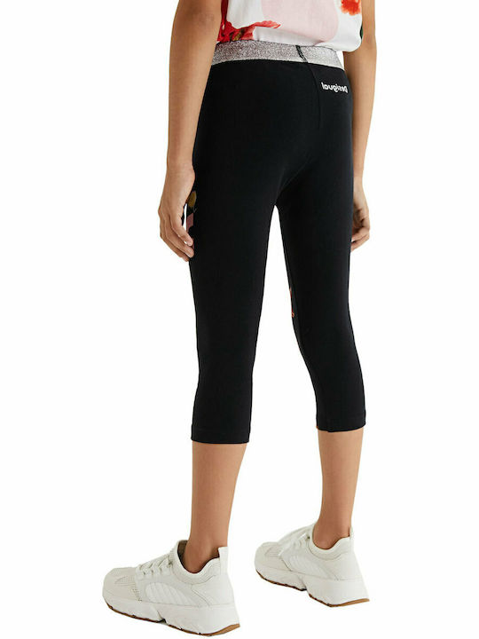 Kinder Leggings Capri Schwarz Vigo