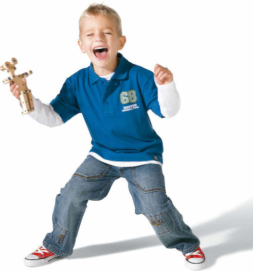 Ses Creative Wooden Construction Toy Wooden Construction Set with Pegs for Children 3+ years+ Years