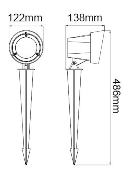 Aca Водоустойчиво LED осветително тяло Lotus LG9202G
